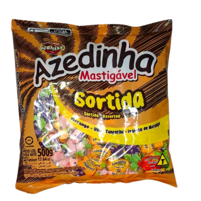 Bala Icekiss Azedinha Mastigável Sortidas Com 500g - Cory