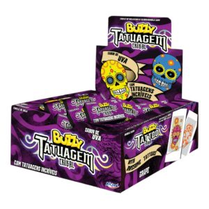 Chiclete Buzzy Tatu Tribal Uva Dp 400g