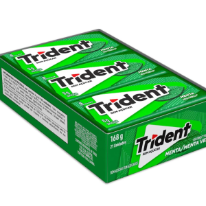 Chiclete Trident Menta Verde Dp 21Un