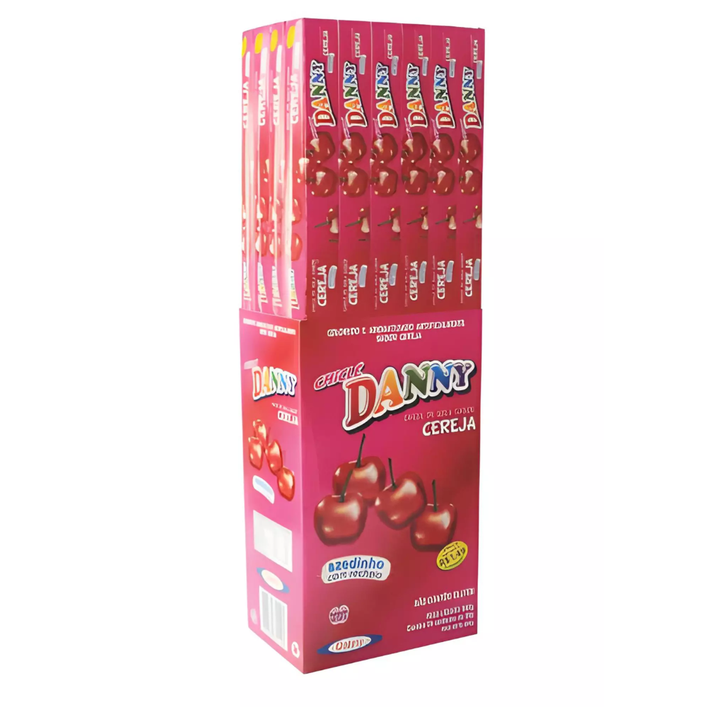 Chicletão Cereja Dp24Un de 28g Danny.