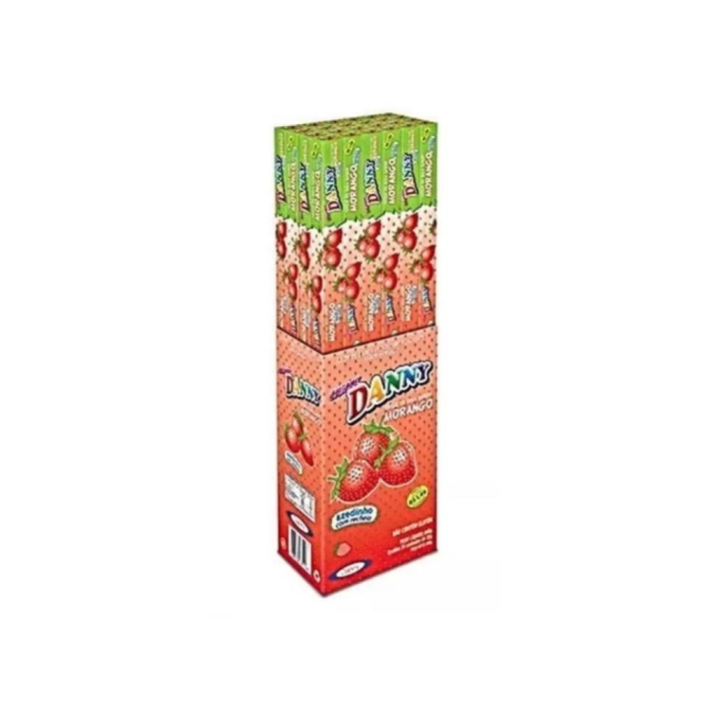 Chicletão Morango Dp24un 28g Danny