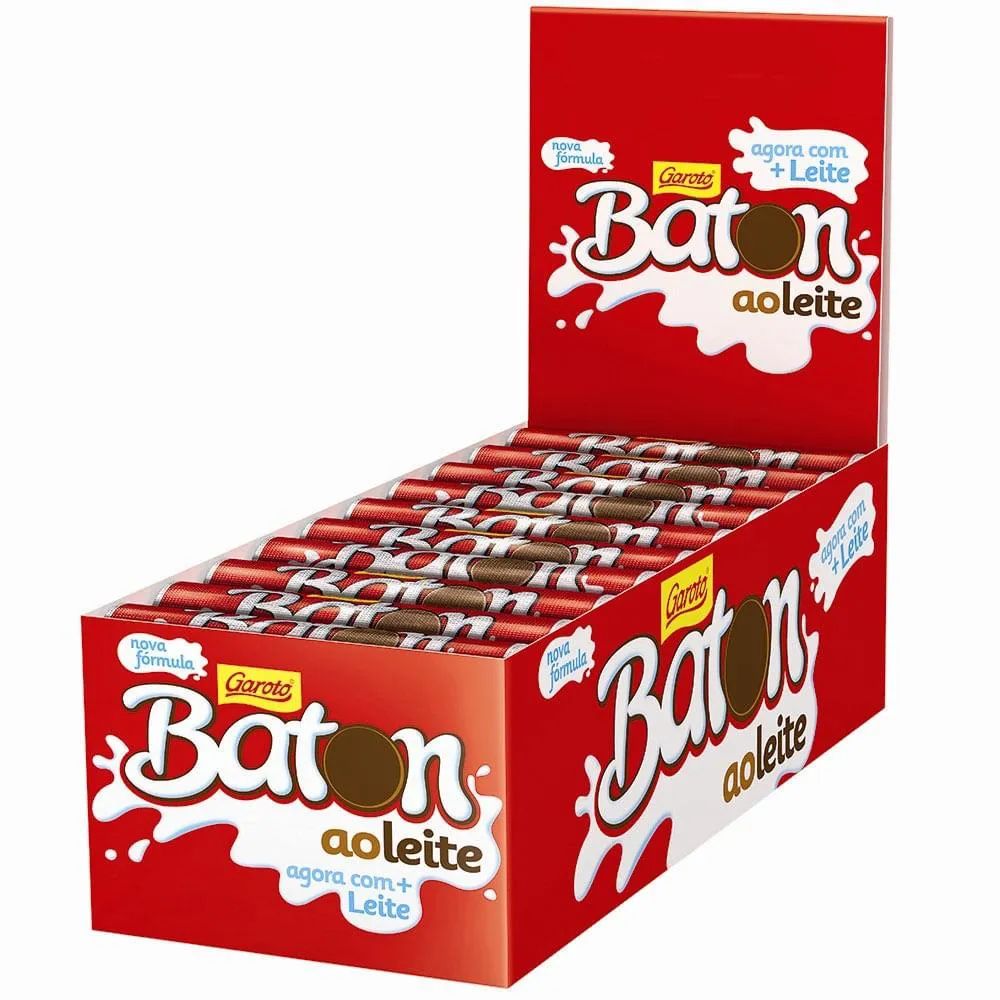 Chocolate Baton ao Leite Dp 30Un 16g Garoto