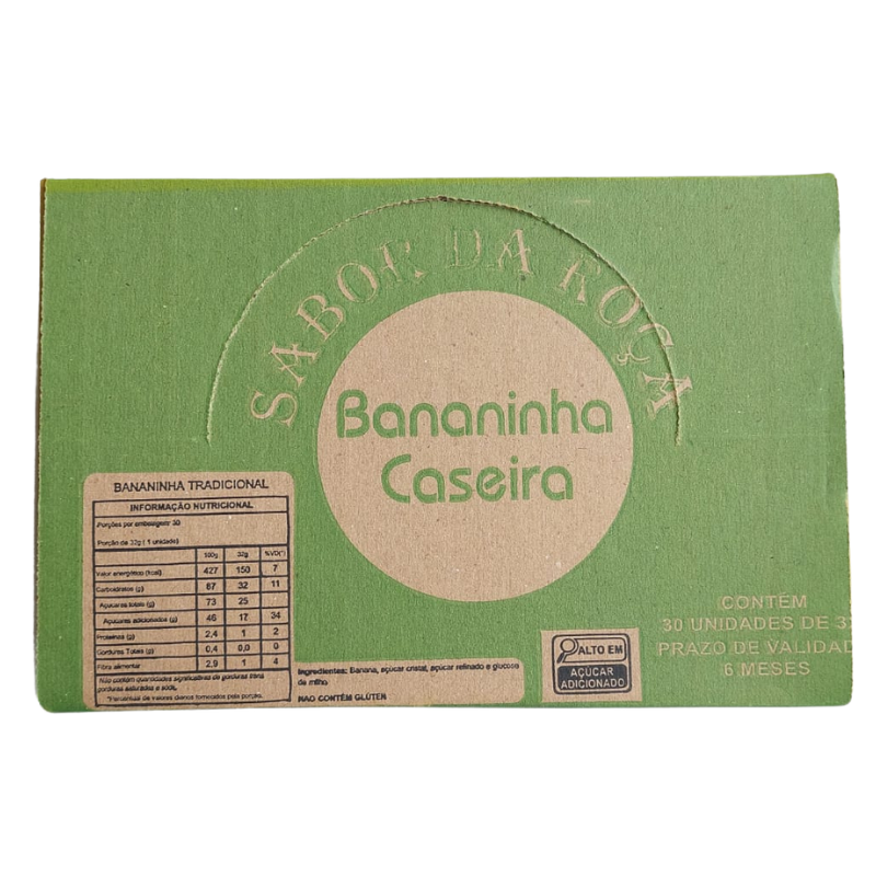 Doce Bananinha Caseira Dp 960G 30Un Sabores da Roça