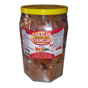 Doce Coração Vermelho Brujú 1,04Kg 20Un