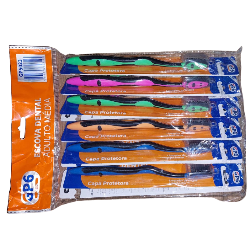 Escova Dental Adulto Media Pct 12 Un