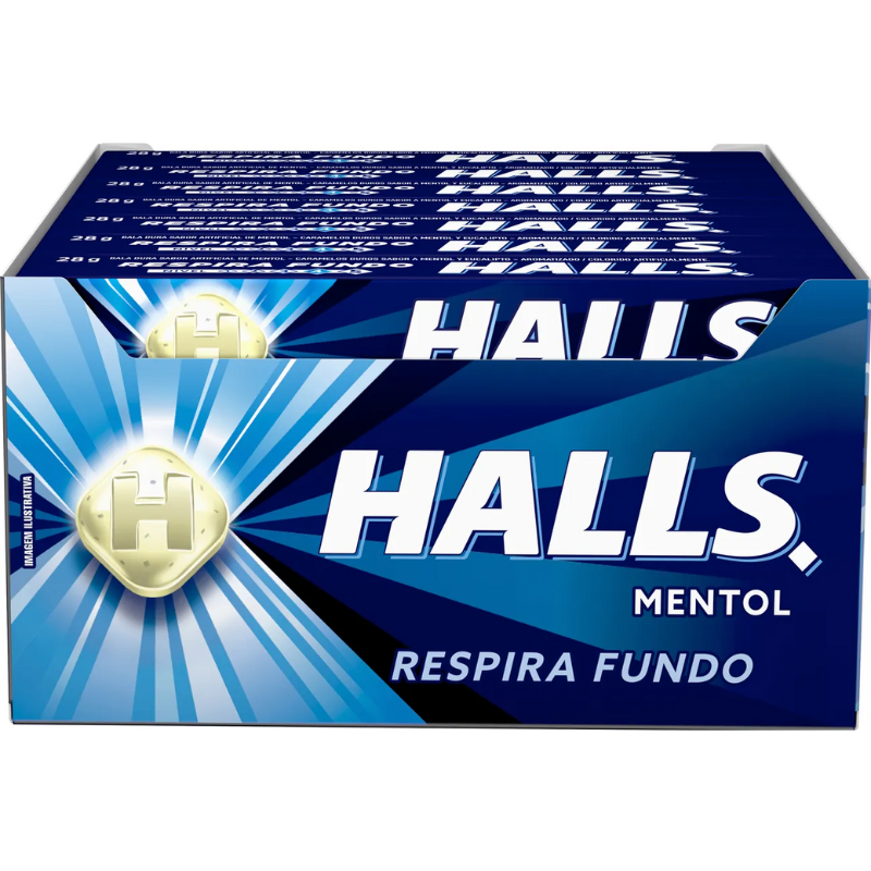 Drops Halls Mentol Dp 588g 21un