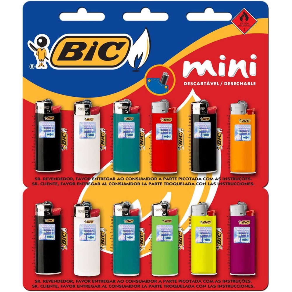 Isqueiro Bic Mini Ct 12un Bic