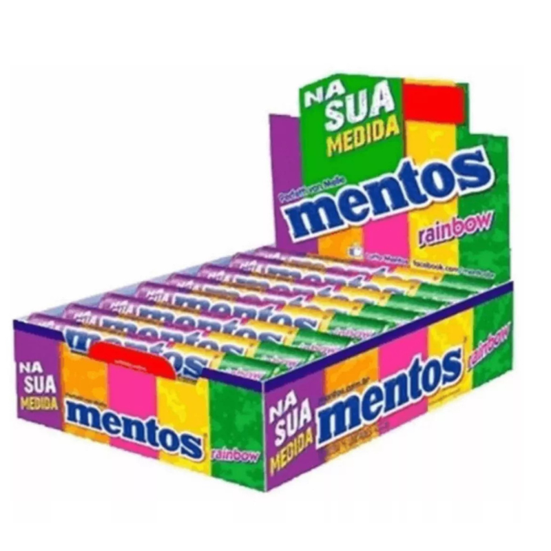 Bala Mentos Rainbow Dp 600g