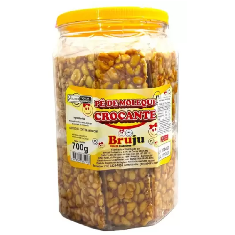 Doce Pé de Moleque Crocante Brujú Pt 700g